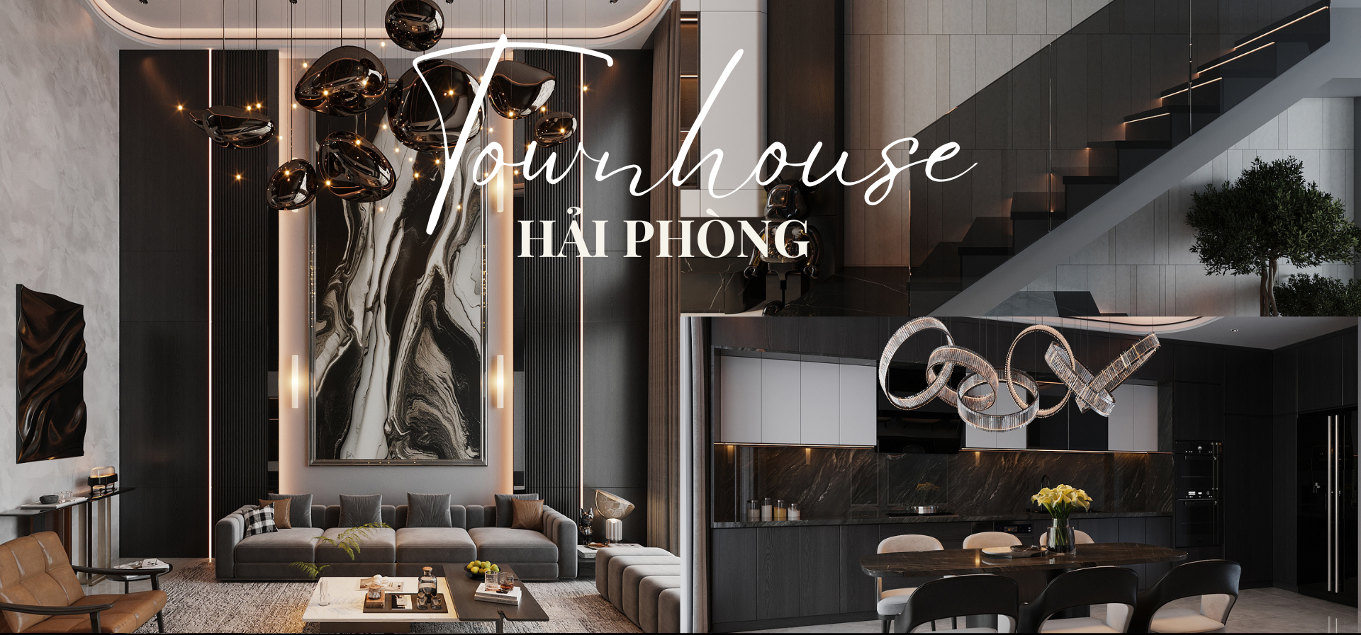 Brown And Black Modern Portfolio A4 Lanscape (1920 X 897 Px)